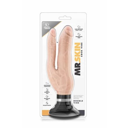 Mr. Skin Double Vibe Cock Beige