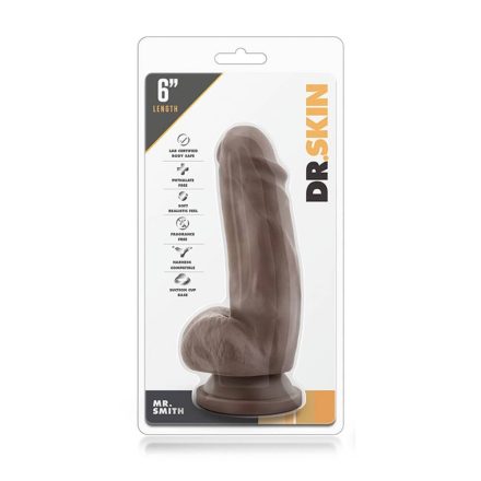 Dr. Skin Mr. Smith 7 inch Dildo Chocolate