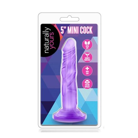 Naturally Yours 5 inch Mini Cock Purple