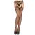 Net garterbelt stockings black O/S