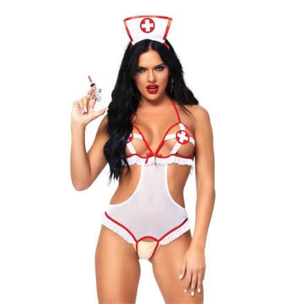 Roleplay Naughty Nurse, white, red, O/S