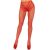 Crotchless backseam tights O/S - red