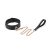 Black Organosilicon Collar with Leash