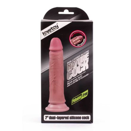 7" Dual-Layered Silicone Nature Cock Flesh