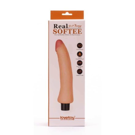 9" Real Softee Vibrating Dildo  5