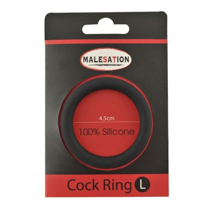 Malesation Silicone Cock Ring Black L