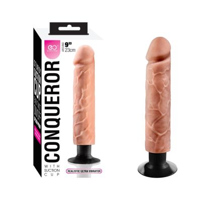 CONQUEROR 9" TPR MULTI-SPEED VIBRATOR