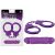 SEX EXTRA - METAL CUFFS & LOVE ROPE PURPLE