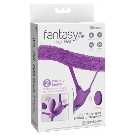 Ultimate G-Spot Butterfly Strap-On Purple