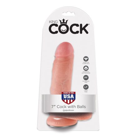 7" Cock with Balls  Light