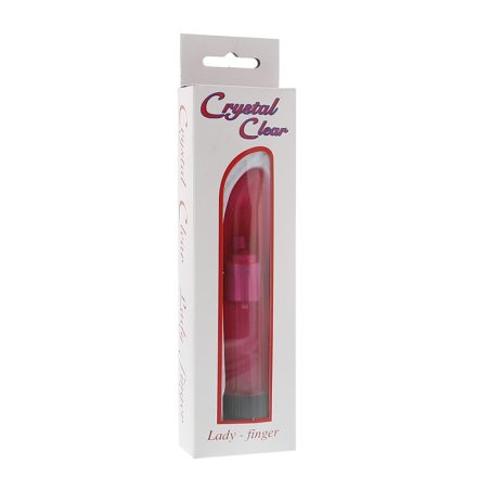 Lady Finger Vibrator Clear Pink