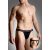 Mens thongs 4486 - black M/L