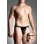 Mens thongs 4494 - black M/L