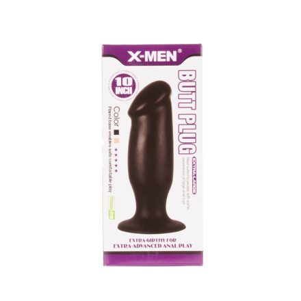 X-MEN 10 inch Butt Plug Black