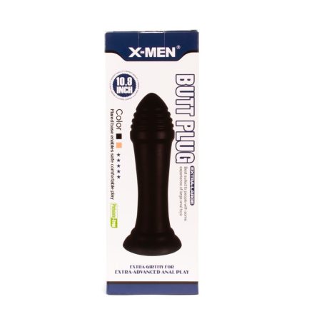 X-MEN 10.9 inch Butt Plug Black