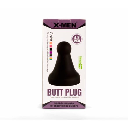 X-MEN 4.8" Butt Plug Black