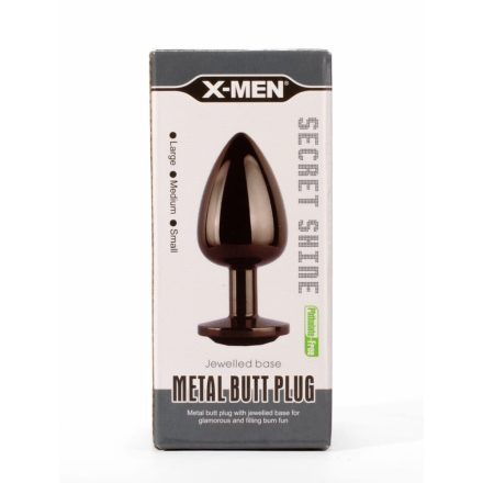 X-MEN Secret Shine Metal Butt Plug Gun Colour L