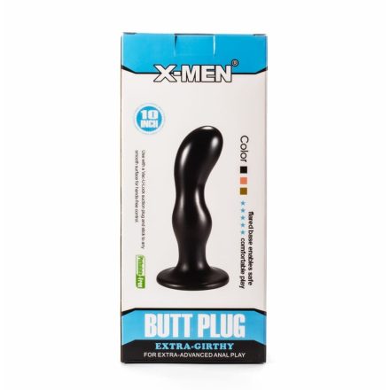 X-Men 8.66" Extra Girthy Butt Plug Black II