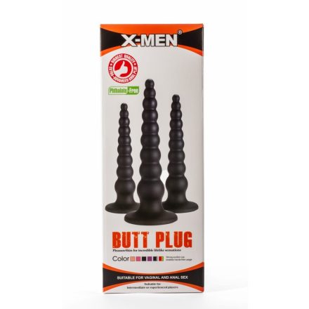 X-Men 7.87" Butt Plug Black S