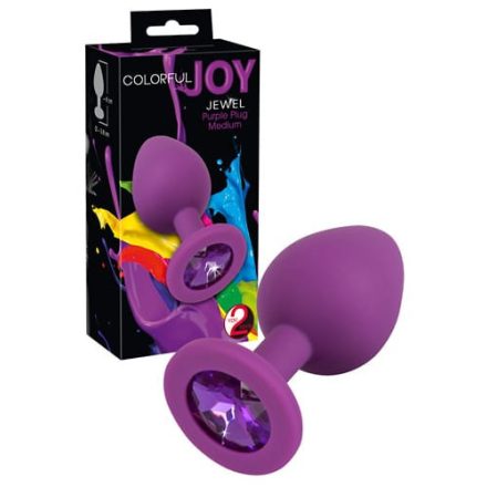 Colorful Joy Jewel Purple Plug