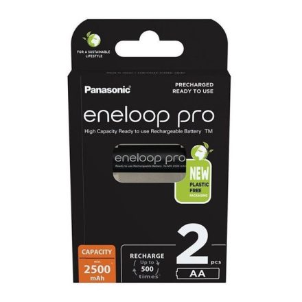 Panasonic Eneloop BK-3HCDE/2BE AA 2500mAh ceruza akku 2db/csomag