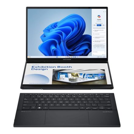 Asus Zenbook Duo UX8406MA-PZ051W 14"WQXGA Touch/Intel Core Ultra 9 185H/32GB/2TB/Int.VGA/Win11/szürke laptop