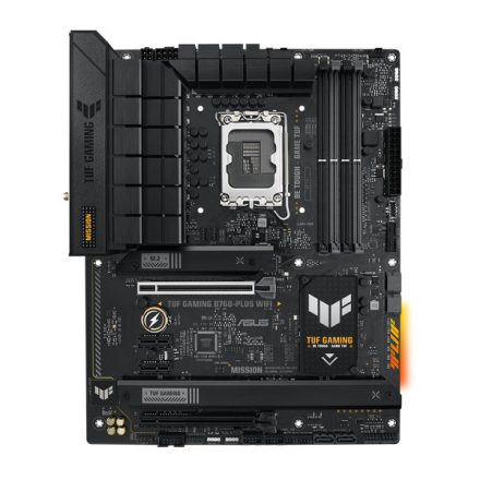 Asus Alaplap - Intel TUF GAMING B760-PLUS WIFI s1700 (B760, 4xDDR5 7200MHz, 4xSATA3, 3xM.2, HDMI+DP)