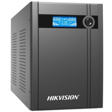 Hikvision Szünetmentes 3000VA - DS-UPS3000/MA (4 Schuko, line-interaktív, USB, LCD, fekete)