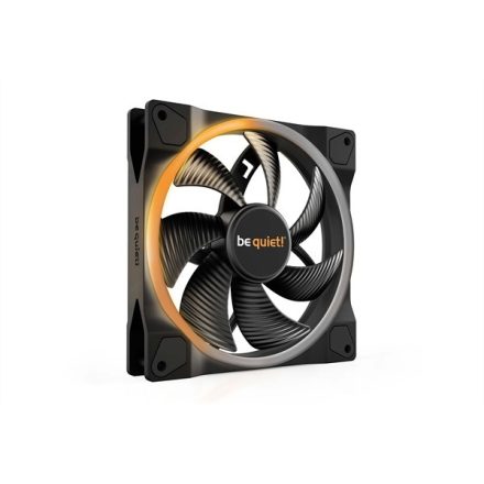 Be Quiet! Cooler 14cm - LIGHT WINGS 140mm PWM (RGB, 1500rpm, 23,3dB, fekete)