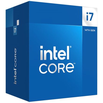 Intel Processzor - Core i7-14700F (2100Mhz 33MBL3 Cache 10nm 65W skt1700 Raptor Lake) BOX No VGA