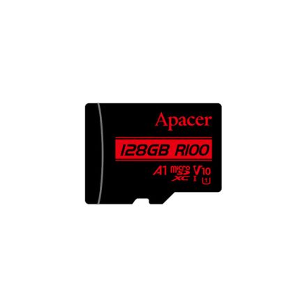 Apacer MicroSD kártya - 128GB microSDXC UHS-I Class10 V10 A1 (R/W: 100/10 MB/s) + adapter