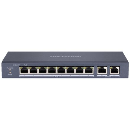 Hikvision Switch PoE - DS-3E0310P-E/M (8 port 100Mbps, 60W, 2xRJ45 1000Mbps)