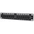 Manhattan Patch panel - CAT6 UTP árnyékolatlan patch panel, 12 portos, 10" 1U, Fekete