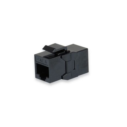 Equip RJ45 Keystone Toldó - 125579 (UTP, Cat6, árnyékolatlan, műanyag, fekete) 8db/csomag