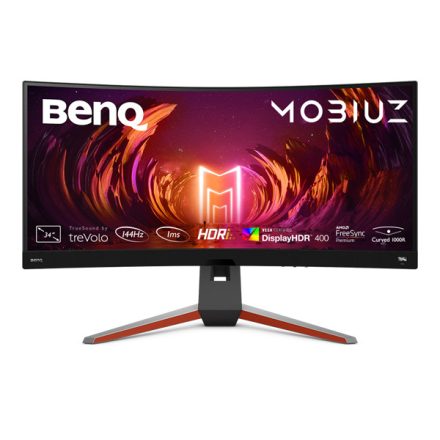 BenQ Monitor 34" - EX3410R (Ívelt, VA, 21:9, 3440x1440, 1ms, 300cd/m2, 2xHDMI, 3xUSB-A, DP, HDR10, 144Hz)