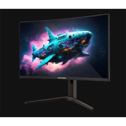 SHARK GAMING Monitor 27" - SG27-FHD240C (VA, FHD, 240Hz, 300cd/m2, 1ms, 2xHDMI, 2xDP, Ívelt)