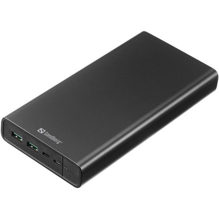 Sandberg Akkubank - Powerbank USB-C PD 100W 38400 (Bemenet: USB-C, Kimenet: 2xUSB-A+USB-C)