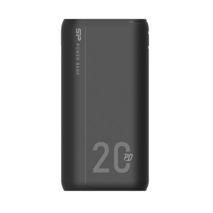 Silicon Power Akkubank - 20000mAh QS15 PowerBank Fekete (USB1: DC 12V/1.5A, USB2:DC 12V/1.5A, USB3:Type-C :DC 12V/1.5A)