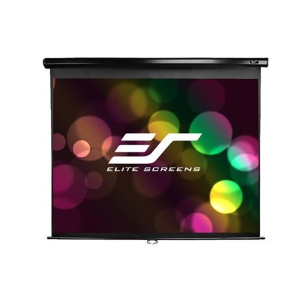 EliteScreens 84" (16:9) manuális fali vászon M84UWH (185 x 104 cm, Fekete váz)