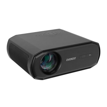 Everest Projektor FullHD - PJ06 (350 ANSI, 1000:1, Bluetooth, WiFI, HDMI, USB-A, TF, AV, AUX, RJ45, állvány)