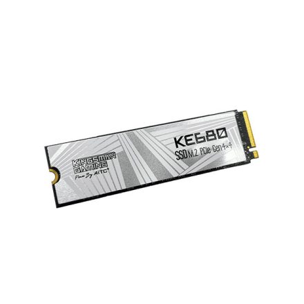 Kingsman SSD 1TB - KE680 (3D TLC, M.2 PCIe Gen 4x4, NVMe 2.0, r:7400 MB/s, w:6600 MB/s, PS5 Ready) Hűtőbordás