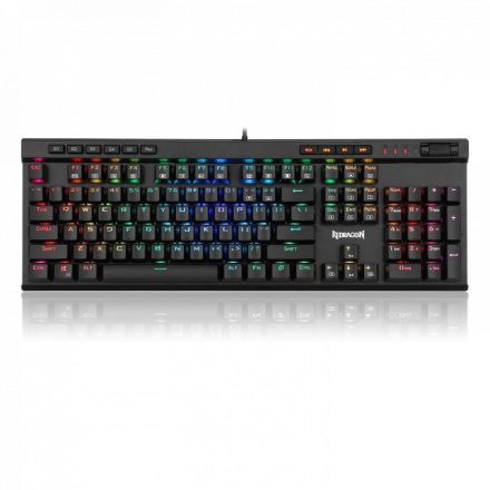 Redragon Vata RGB Mechanical Gaming Keyboard Blue Switches Black HU