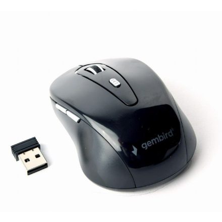 Gembird MUSW-6B-01 wireless optical mouse Black