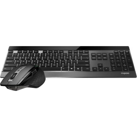 Rapoo 9900M Multi-mode Wireless Keyboard & Mouse Black HU