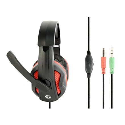 Gembird GHS-03 Gaming Headset Matte Black/Red