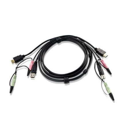 ATEN USB HDMI KVM Cable with Audio 1,8m Black