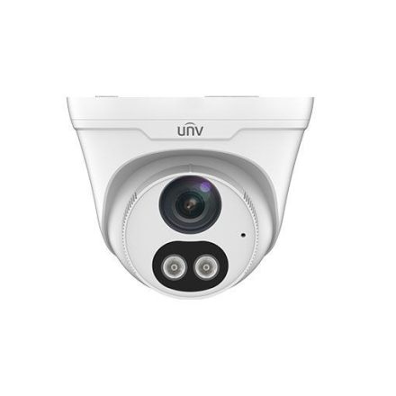 Uniview Easystar 2MP Colorhunter turret dómkamera, 4mm fix objektívvel, mikrofonnal és hangszóróval