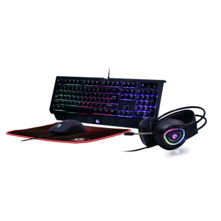 Gembird GGS-UMGL4-01-HU Phantom 4-in-1 Backlight Gaming kit Black HU