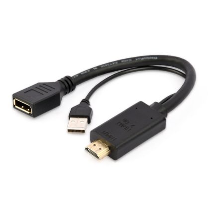 Gembird A-HDMIM-DPF-01 Active 4K HDMI to DisplayPort Adapter Black