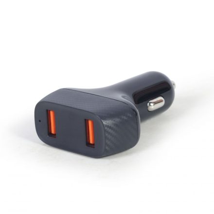 Gembird TA-U2QC3-CAR-01 2port USB Car Fast Charger QC3.0 36W Black